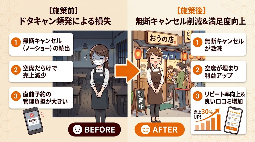 対策6:ノーショー対策と顧客満足度の両立