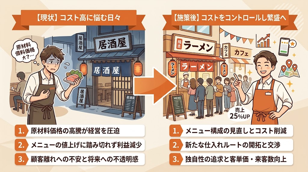 飲食店を取り巻く原材料費高騰の現状