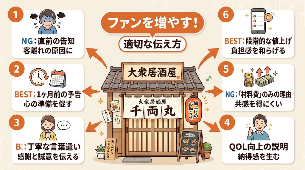 値上げお知らせのNG例とベストな告知タイミング