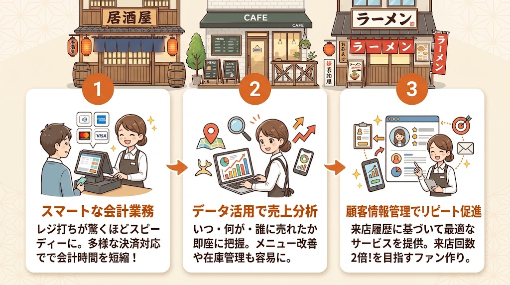 POSレジとは?従来のレジとの違いを解説