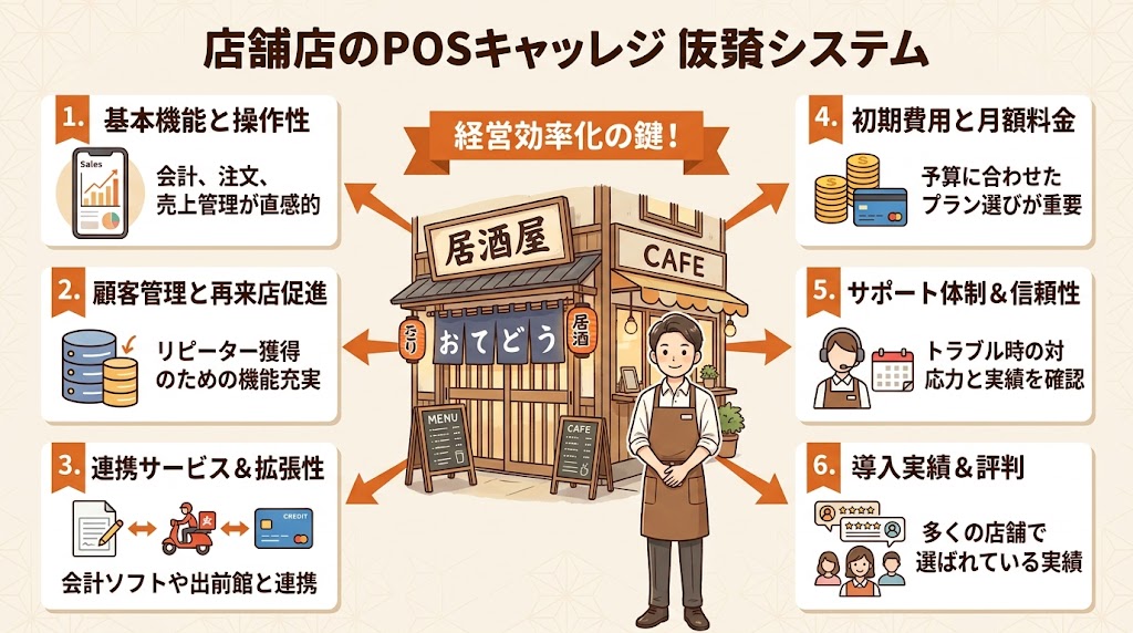 飲食店向けPOSレジおすすめ6社を徹底比較