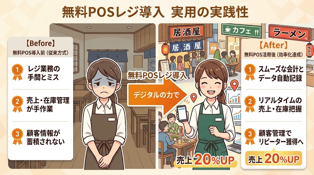 無料で使えるPOSレジはどこまで実用的か