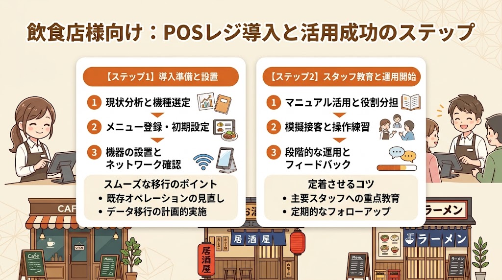 POSレジの導入手順とスタッフ教育のコツ