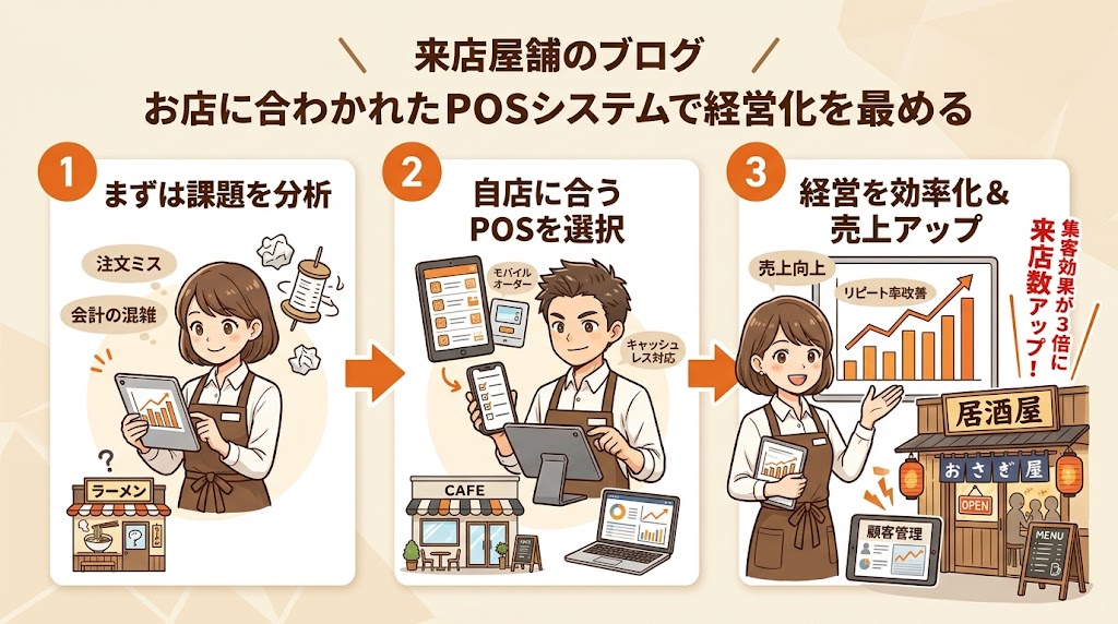 まとめ:自店に合ったPOSレジで飲食店経営を効率化しよう