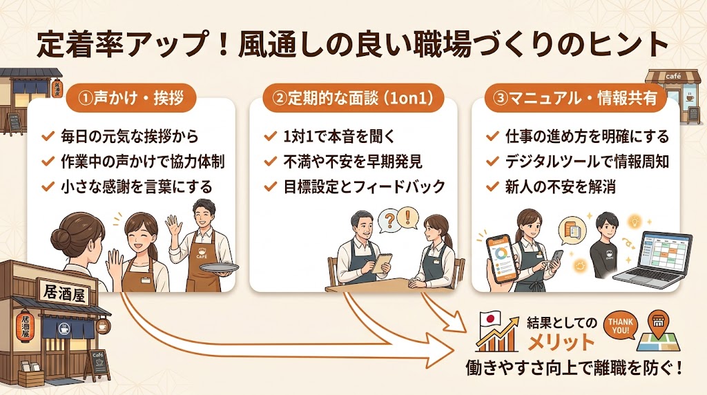 コミュニケーション改善で「辞めたい」を防ぐ