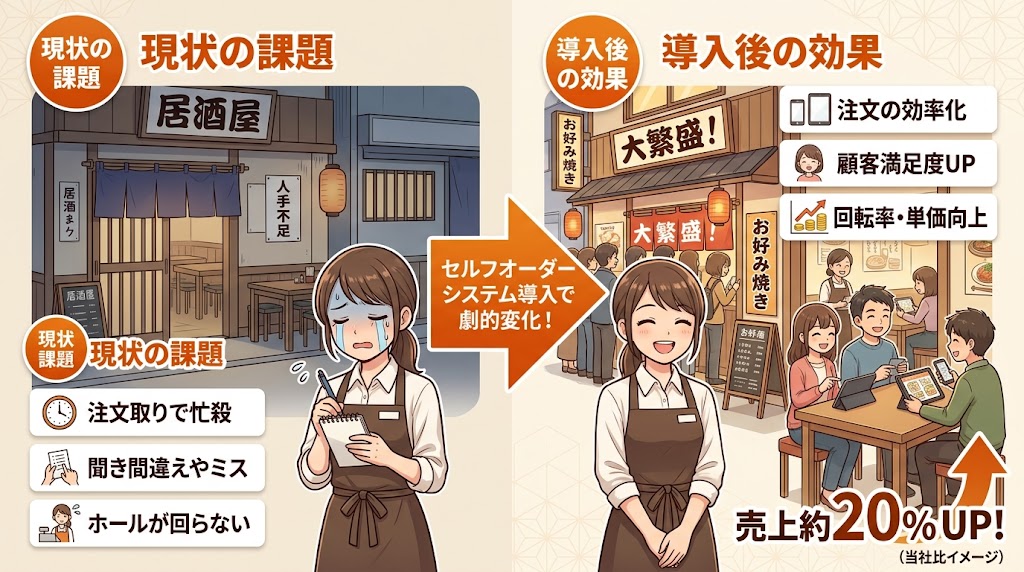 セルフオーダーシステムとは?3つの種類と特徴