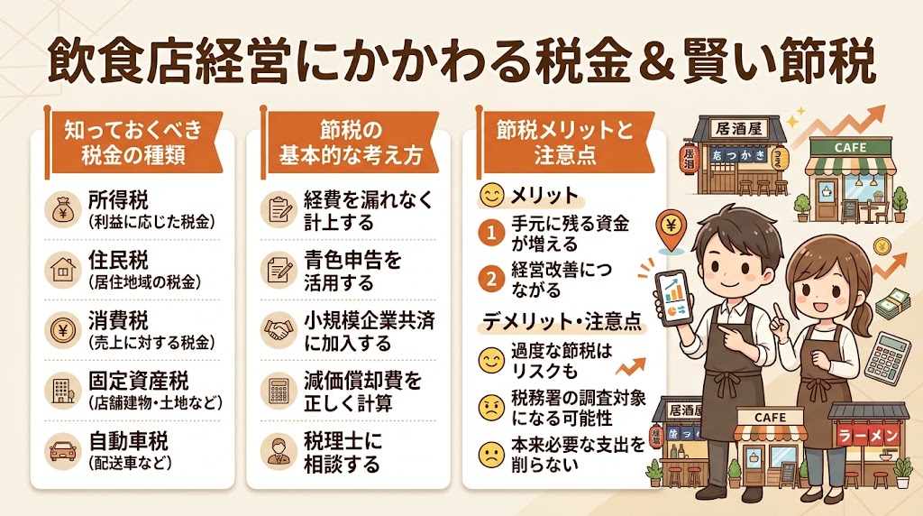 飲食店オーナーが知るべき税金の全体像と節税の基本