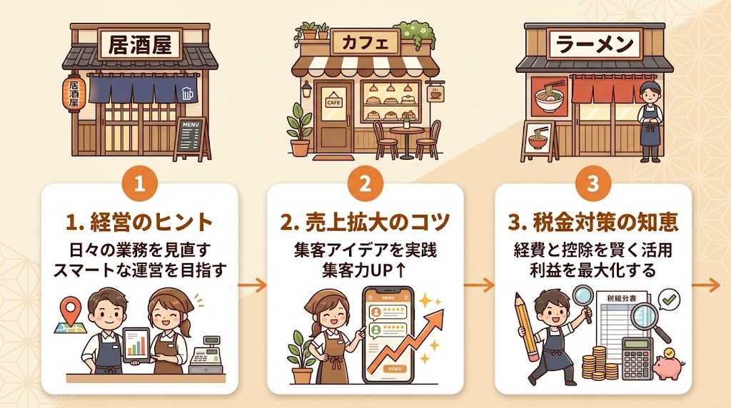 まとめ：飲食店の節税は「知っているか知らないか」で差がつく