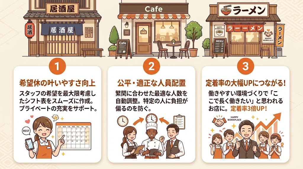 シフト管理の効率化が離職率改善につながる理由