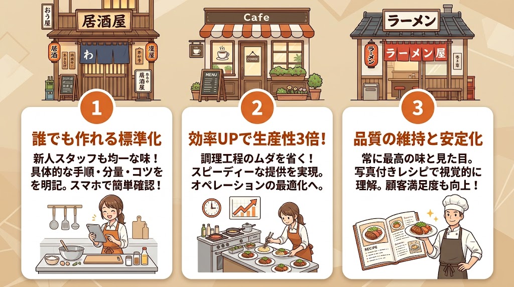 調理マニュアルの作り方のコツ