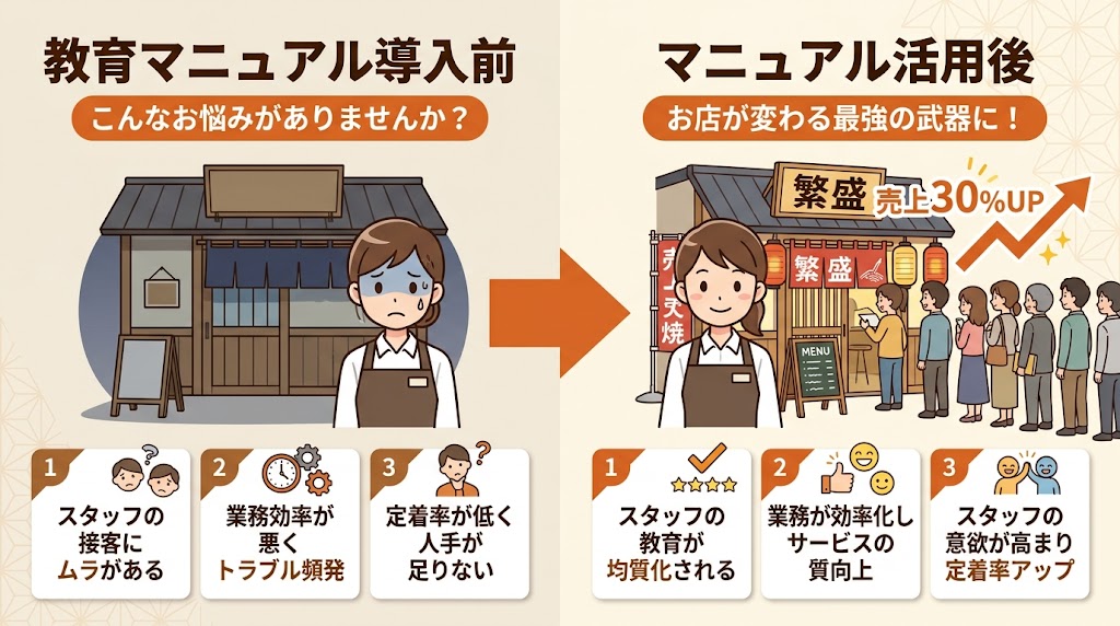 まとめ：教育マニュアルは飲食店経営の最強の武器になる