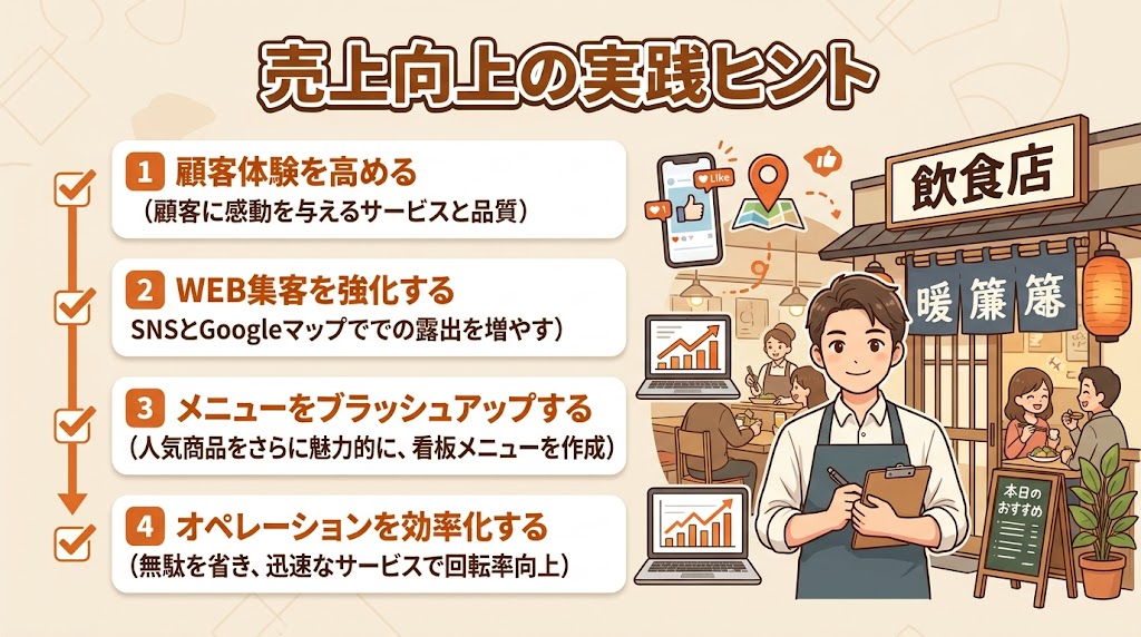 売上アップに成功した飲食店の事例