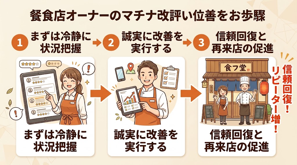 飲食店の悪い口コミ対処法を知っていますか？