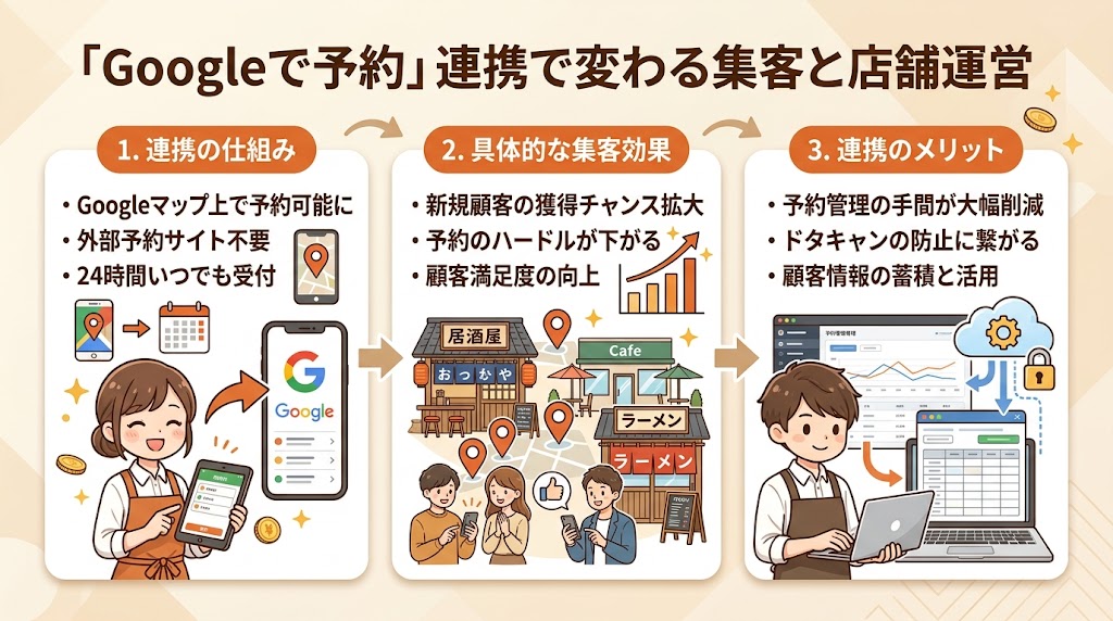 Google予約との連携方法と集客効果
