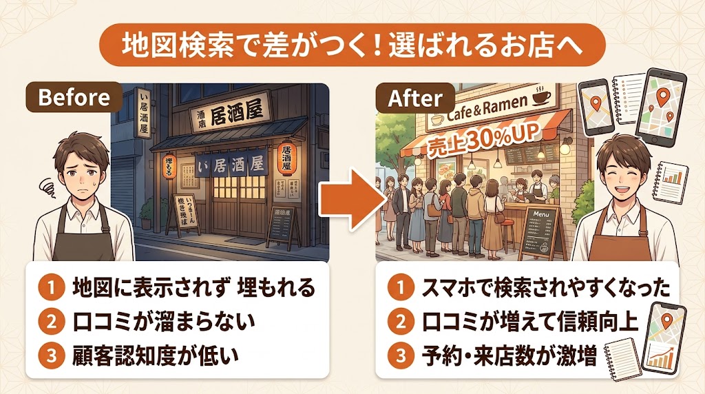 飲食店がローカルパックに表示される5つのメリット