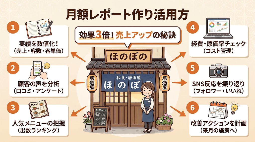 月次レポートの作り方と活用法