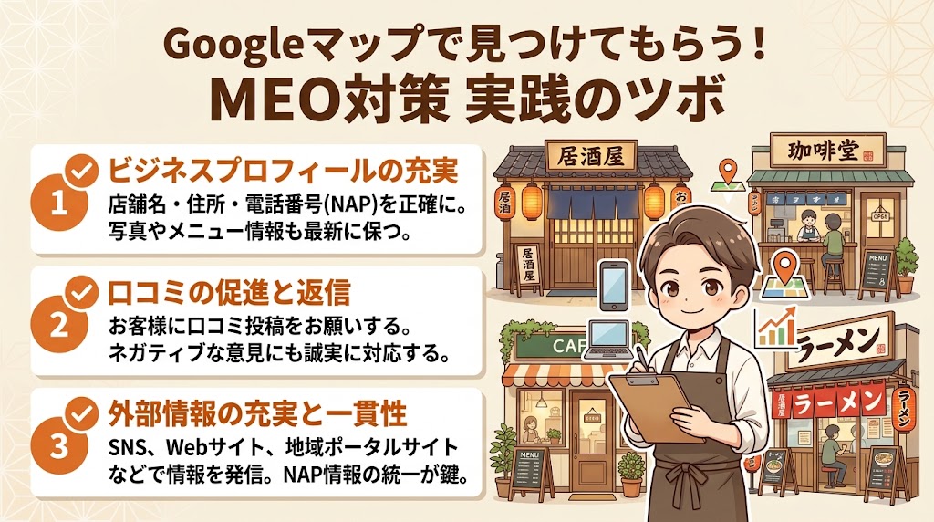 MEO対策とは?Googleマップ検索で上位を狙う施策