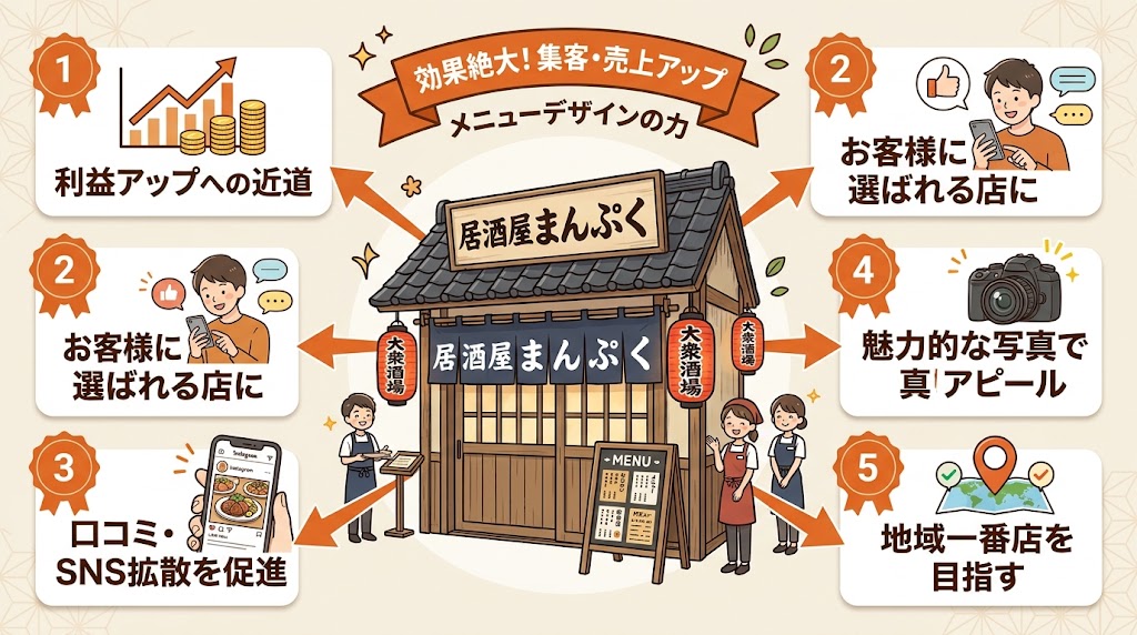 まとめ：メニューデザインで繁盛店への第一歩を踏み出そう