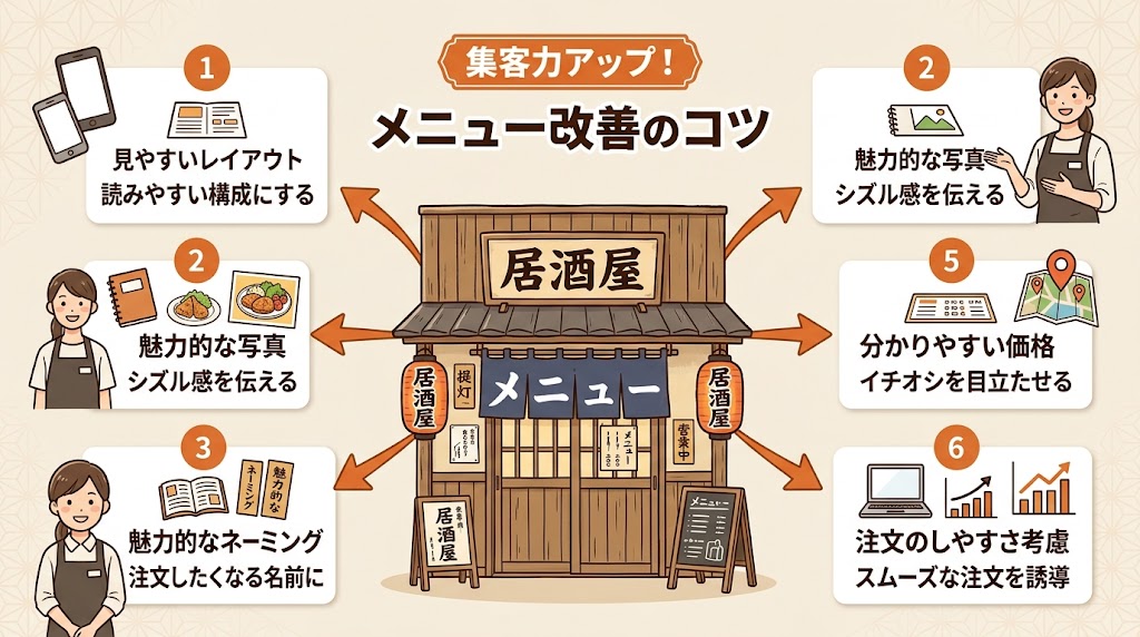 メニューデザインでよくある7つの失敗と改善策